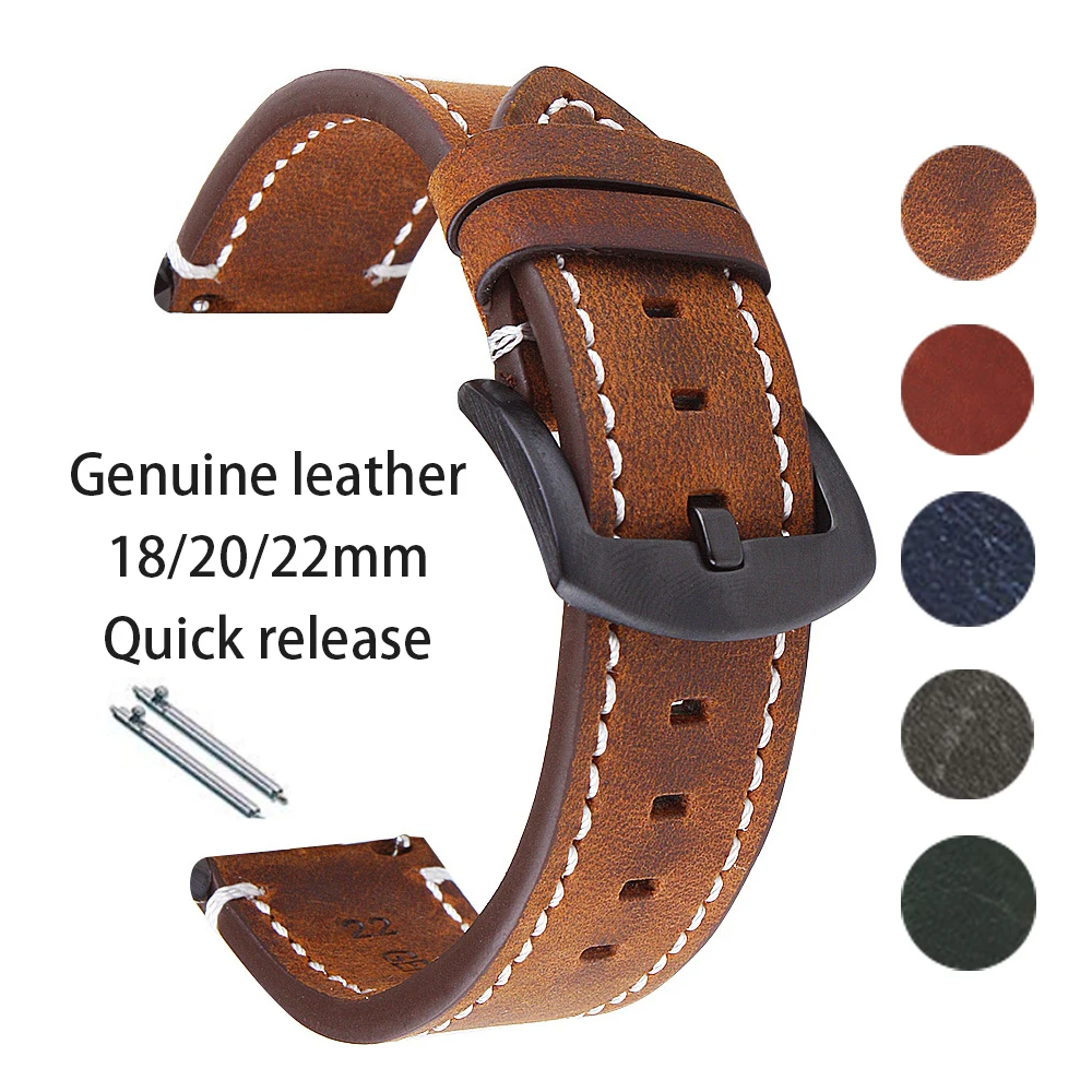 Watches Rolex Smartwatch - Cinturino per orologio in vera pelle