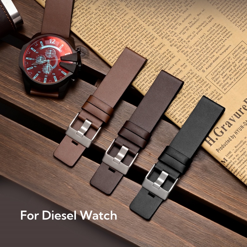 Diesel Watches Smartwatch - Cinturino in Pelle con Texture a