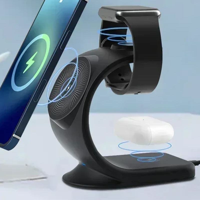 Smartwatch Watches Compatible With Iphone - Caricabatterie wireless magnetico Stazione di ricarica