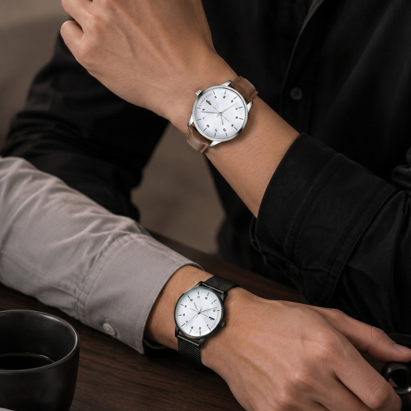 Smartwatch Watches Best Gift For Men - 2 pezzi YAZOLE Orologio da uomo
