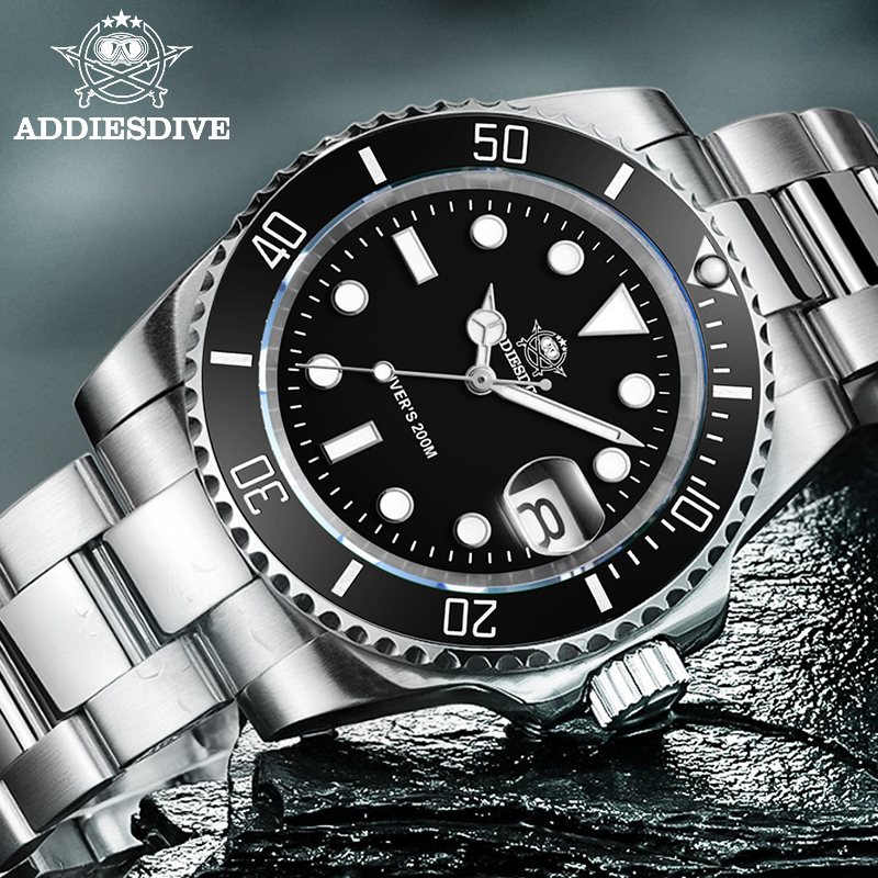 Luxury Ceramic Watch - ADDIESDIVE Orologio classico da uomo con