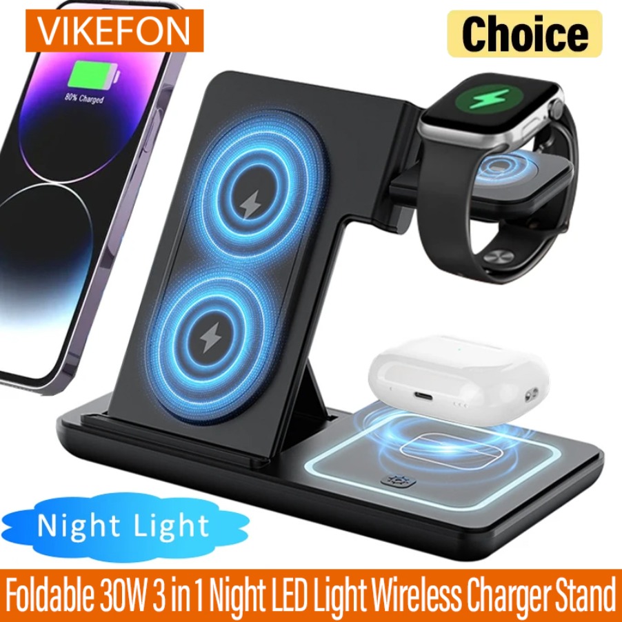 Smartwatch Watches Compatible With Iphone - Supporto per caricabatterie wireless pieghevole con