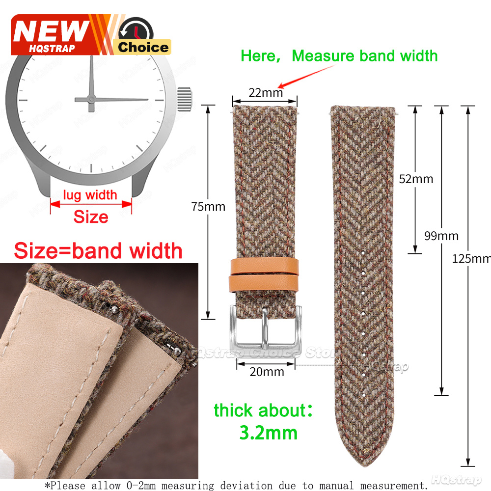 Cinturino in Nylon Tweed da 18 - Watches Rolex Smartwatch recensione e prezzo
