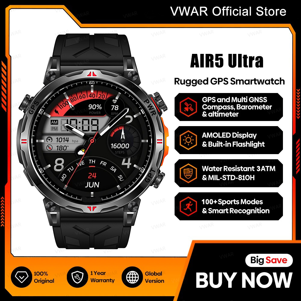 2025 Nuovo VWAR GPS Smartwatch - Watch Vs Amazfit recensione e prezzo