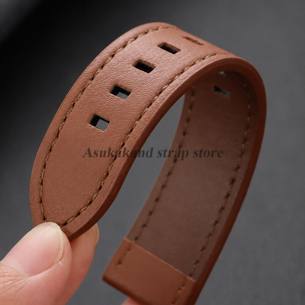 Cinturino in pelle cucita, uni - Watches Rolex Smartwatch recensione e prezzo