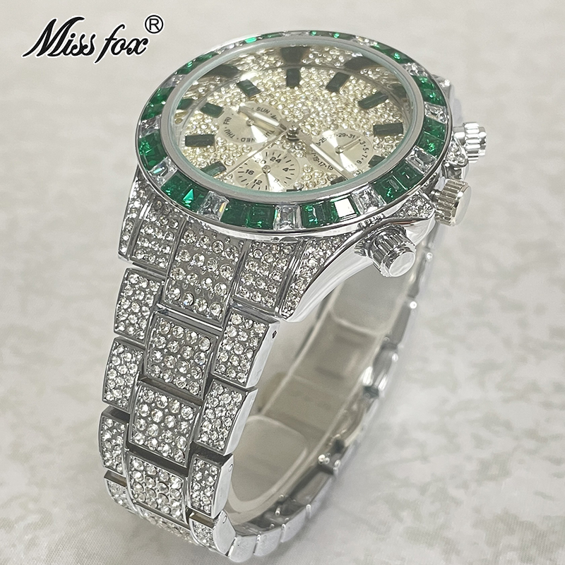 Luxury Brand MISSFOX Sliver Gr - Smartwatch Watches Brands For Men recensione e prezzo