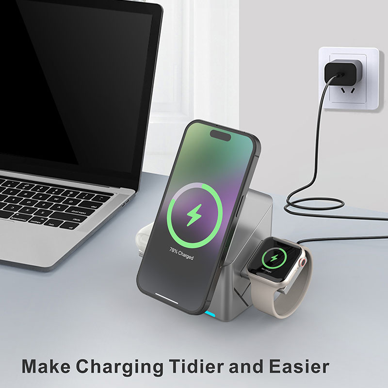 Caricatore Wireless 3 in 1 Qi2 - Smartwatch Watches For Iphone recensione e prezzo