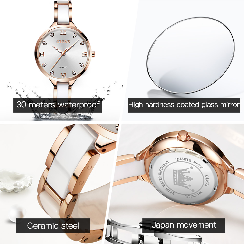 OLEVS abito in ceramica orolog - Luxury Ceramic Watch recensione e prezzo